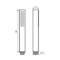 Excellent Loka słuchawka prysznicowa chrom AREX.SH.023CR