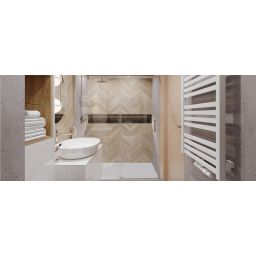 Excellent Rols drzwi prysznicowe 100 cm wnękowe część 2/2 chrom/szkło przezroczyste KAEX.2612.1000.LP2/2