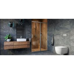 Excellent Rols drzwi prysznicowe 100 cm wnękowe część 2/2 chrom/szkło przezroczyste KAEX.2612.1000.LP2/2