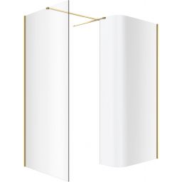 Excellent Vidoq kabina prysznicowa Walk-In 100x83 cm złoty połysk/szkło przezroczyste KAEX.1507.K.1000.0830.GL