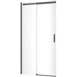 Excellent Rols drzwi prysznicowe 120 cm kompletne czarny mat/szkło przezroczyste KAEX.2612.K.1200.BL