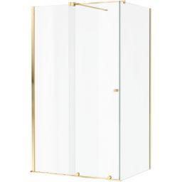 Excellent Ortigo kabina prysznicowa 140x80 cm prostokątna złoty połysk/szkło przezroczyste KAEX.5016.K.1400.0800.GL