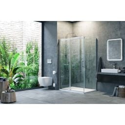 Excellent Rols ścianka prysznicowa 80 cm boczna chrom/szkło przezroczyste KAEX.2606.800.LP