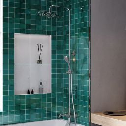 Ferro Fiesta zestaw wannowo-prysznicowy ścienny chrom NP79-BFI13U