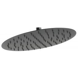 Ferro Slim deszczownica 30 cm okrągła czarny mat DSN07BL