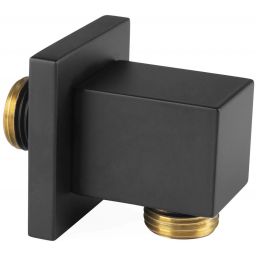 Ferro przyłącze kątowe ścienne czarny mat PKN13BL