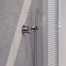 FDesign Flusso zestaw prysznicowy podtynkowy z deszczownicą chrom FD1-FLS-7PSET1-11