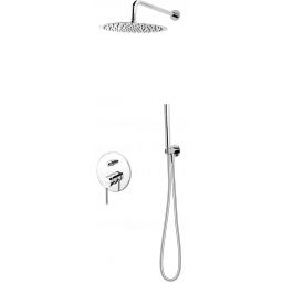 FDesign Flusso zestaw prysznicowy podtynkowy z deszczownicą chrom FD1-FLS-7PSET1-11