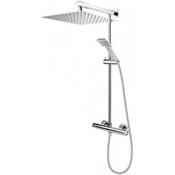 FDesign Anima Quadro zestaw prysznicowy ścienny termostatyczny z deszczownicą chrom FD5-ANQ-7U-11