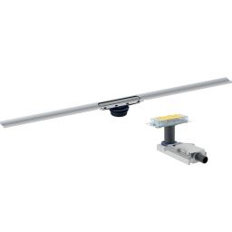 Zestaw Geberit CleanLine30 odpływ liniowy 90 cm rynna z wpustem stal nierdzewna szczotkowana (154501KS1, 154152001)