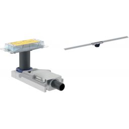Zestaw Geberit CleanLine wpust prysznicowy z odpływem liniowym 110 cm stal (154.152.00.1, 154.502.KS.1)