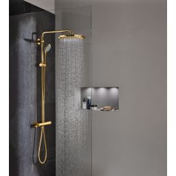 Grohe Euphoria System 310 zestaw prysznicowy ścienny termostatyczny z deszczownicą cool sunrise 26075GL0