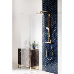 Grohe Euphoria System 310 zestaw prysznicowy ścienny termostatyczny z deszczownicą cool sunrise 26075GL0