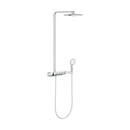 Grohe Rainshower System SmartControl Duo 360 zestaw prysznicowy ścienny termostatyczny z deszczownicą chrom/biały 26250LS0