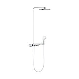 Grohe Rainshower System SmartControl Mono 360 zestaw prysznicowy ścienny termostatyczny z deszczownicą chrom/biały 26361LS0