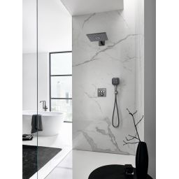 Grohe Euphoria Cube przyłącze kątowe z uchwytem ścienne brushed hard graphite 26370AL0