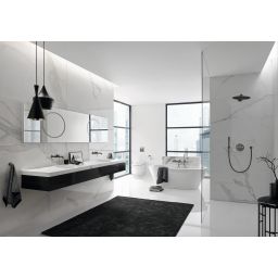 Grohe Rainshower Smartactive 310 deszczownica 31 cm okrągła z ramieniem podtynkowym brushed hard graphite 26475AL0