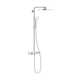 Grohe Euphoria System SmartControl 310 Duo zestaw prysznicowy ścienny termostatyczny z deszczownicą chrom/biały 26507LS0