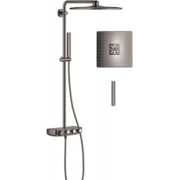 Grohe Euphoria zestaw prysznicowy ścienny termostatyczny z deszczownicą Hard Graphite 26508A00