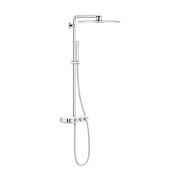 Grohe Euphoria SmartControl System 310 Cube Duo zestaw prysznicowy ścienny termostatyczny z deszczownicą chrom/biały 26508LS0