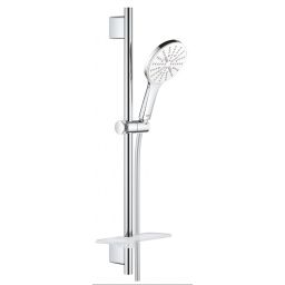 Grohe Rainshower SmartActive 130 zestaw prysznicowy z drążkiem ścienny chrom/biały 26577LS0