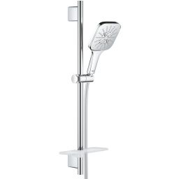 Grohe Rainshower SmartActive 130 Cube zestaw prysznicowy ścienny z drążkiem chrom 26583000