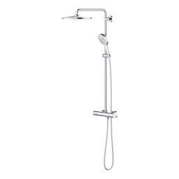 Grohe Rainshower Smartactive 310 zestaw prysznicowy ścienny termostatyczny z deszczownicą chrom 26647000