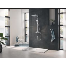 Grohe Rainshower Smartactive 310 zestaw prysznicowy ścienny termostatyczny z deszczownicą chrom 26647000