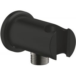 Grohe Rainshower Neutral przyłącze kątowe z uchwytem czarny 266582430