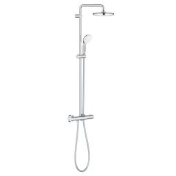 Grohe Bau System 210 zestaw prysznicowy termostatyczny z deszczownicą chrom 26699000