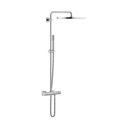Grohe Rainshower zestaw prysznicowy ścienny termostatyczny z deszczownicą StarLight Chrome 27174001