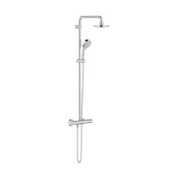 Grohe New Tempesta Cosmopolitan zestaw prysznicowy ścienny termostatyczny z deszczownicą chrom 27922000