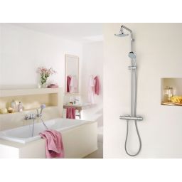 Grohe New Tempesta Cosmopolitan zestaw prysznicowy ścienny termostatyczny z deszczownicą chrom 27922000