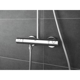 Grohe New Tempesta Cosmopolitan zestaw prysznicowy z baterią ścienną termostatyczną chrom 27922001