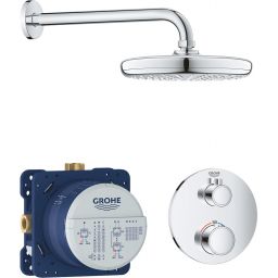 Grohe Grohtherm zestaw prysznicowy podtynkowy z deszczownicą chrom 34726000