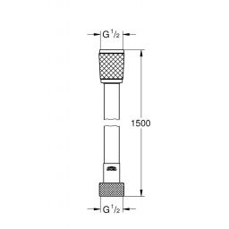 Grohe Relexaflex wąż prysznicowy 150 cm chrom 45973001