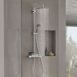 Grohe Vitalio Joy 260 zestaw prysznicowy ścienny termostatyczny z deszczownicą chrom 26403002