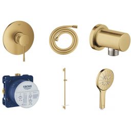 Zestaw Grohe Essence bateria podtynkowa z zestawem prysznicowym złoty (24057GN1, 28388GL1, 27057GN0, 35600000, 26603GN0, 26574GN0)