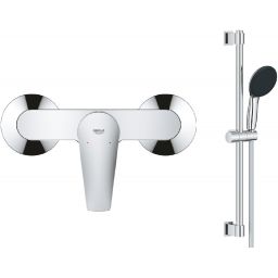 Zestaw Grohe Start Edge bateria prysznicowa ścienna z zestawem prysznicowym StarLight Chrome (24197001, 27942001)