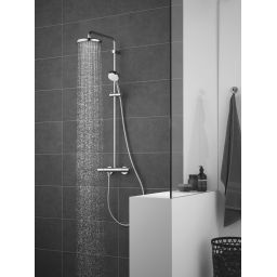 Grohe New Tempesta Cosmopolitan zestaw prysznicowy z baterią ścienną termostatyczną chrom 27922001