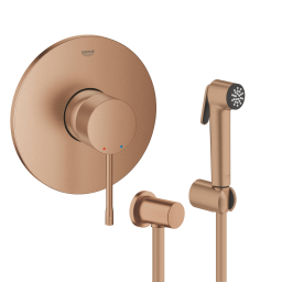 Zestaw Grohe Essence bateria podtynkowa z zestawem bidetowym Brushed Warm Sunset (24057DL1, 27513DL1, 27057DL0)