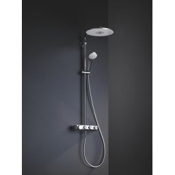Grohe Euphoria System SmartControl 310 Duo zestaw prysznicowy ścienny termostatyczny z deszczownicą chrom/biały 26507LS0