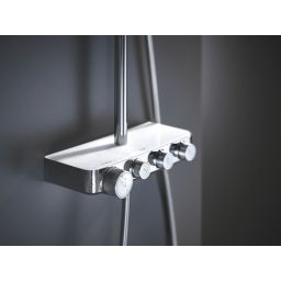 Grohe Euphoria SmartControl System 310 Cube Duo zestaw prysznicowy ścienny termostatyczny z deszczownicą chrom/biały 26508LS0