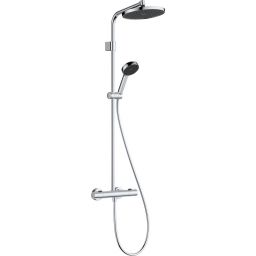 Hansgrohe Activera S zestaw prysznicowy ścienny termostatyczny z deszczownicą chrom 28083000
