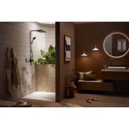 Hansgrohe Raindance Alive Q zestaw prysznicowy ścienny termostatyczny z deszczownicą chrom 24580000