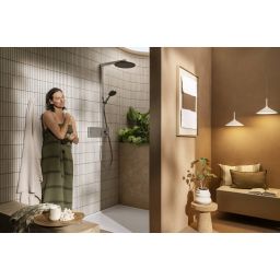 Hansgrohe Raindance Alive S zestaw prysznicowy ścienny termostatyczny z deszczownicą chrom 24582000