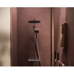 Hansgrohe Raindance Alive S Puro EcoSmart zestaw prysznicowy ścienny termostatyczny z deszczownicą chrom 24593000
