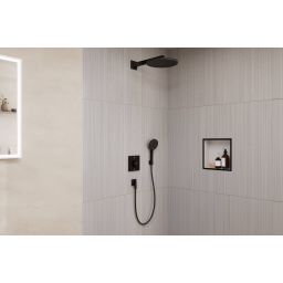 Hansgrohe Raindance Alive S zestaw prysznicowy podtynkowy termostatyczny z deszczownicą czarny 24630670