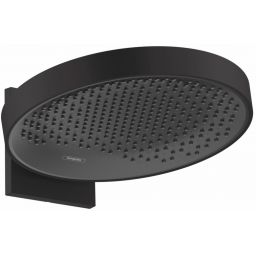 Hansgrohe Rainfinity deszczownica 36 cm okrągła z ramieniem ściennym czarny mat 26230670