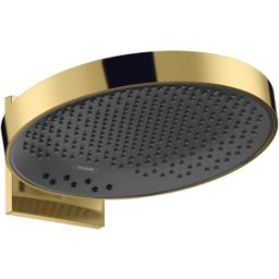 Hansgrohe Rainfinity deszczownica 36 cm okrągła z przyłączem ściennym złoty optyczny polerowany 26234990